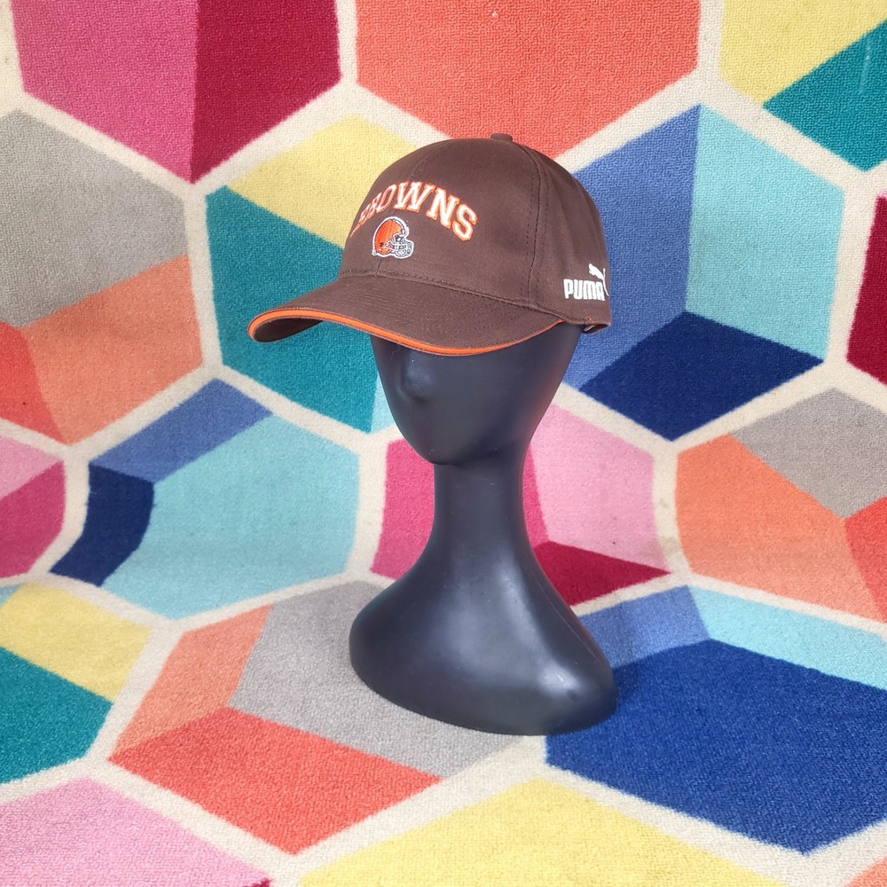 Cleveland Browns Puma NFL‎ Pro Line Brown Orange Cap Hat One Size Fits All